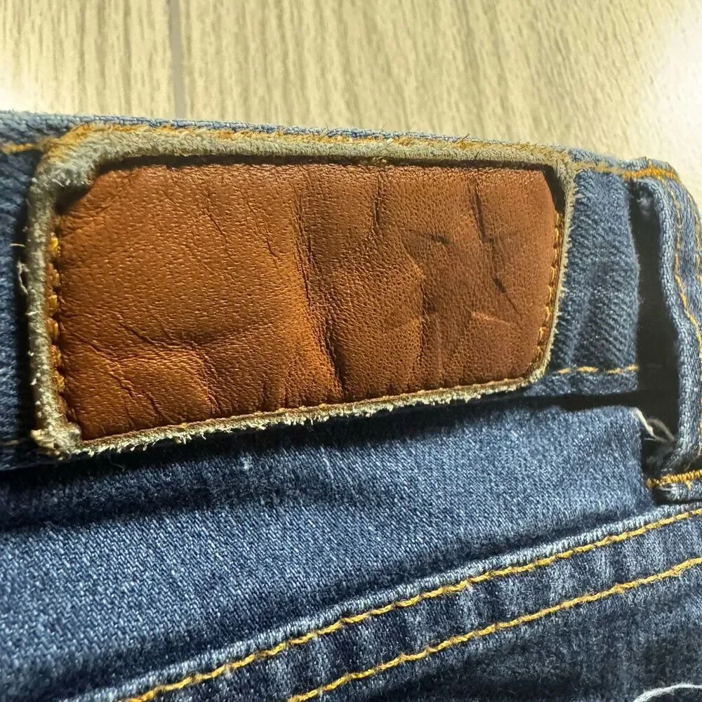 Dearborn Denim Jeans Straight Leg Women’s 33 x 29 Med Wash Stretch Made in USA